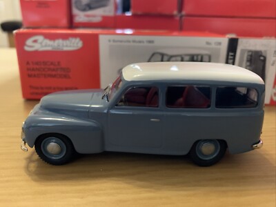 VOLVO DUETT  1/43 WHITE METAL CAR MODEL BY SOMERVILLE # 128 IN BLUE