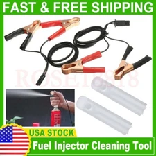 Flush Cleaner Adapter for Car Fuel Injector Tester Pump Pressure Test Gas Nozzle