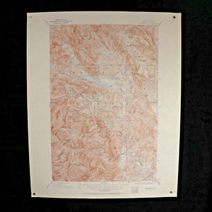 US Geological Survey Map Scale 1/125000 Topographic Sheet Chiwaukum Chelan WA