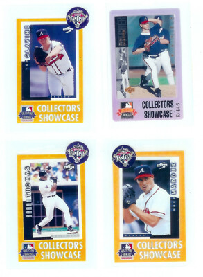 T.GLAVINE,G.MADDUX,F.THOMAS 2014 HALL OF FAME INDUCTEES ALL-STAR FANFEST CARD