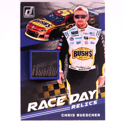 Chris Buescher 2020 NASCAR Panini Donruss Racing Race Day Relics Tire Mem Card