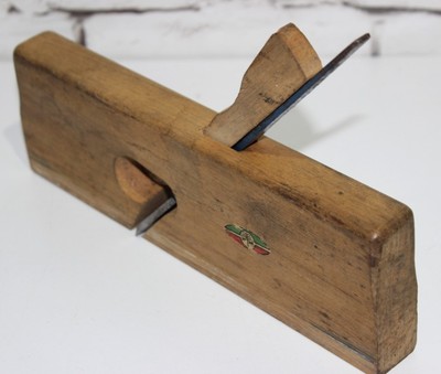 Vintage P M Beech Wooden Rabbet Plane - FREE Shipping 