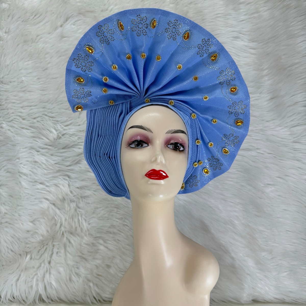 Fabric Gele Headwrap African Gele Fabric Turban Headtie Auto Gele