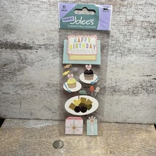 EK Success Jolee's A Touch Of Dimensional Stickers: Birthday Party 11 Pieces