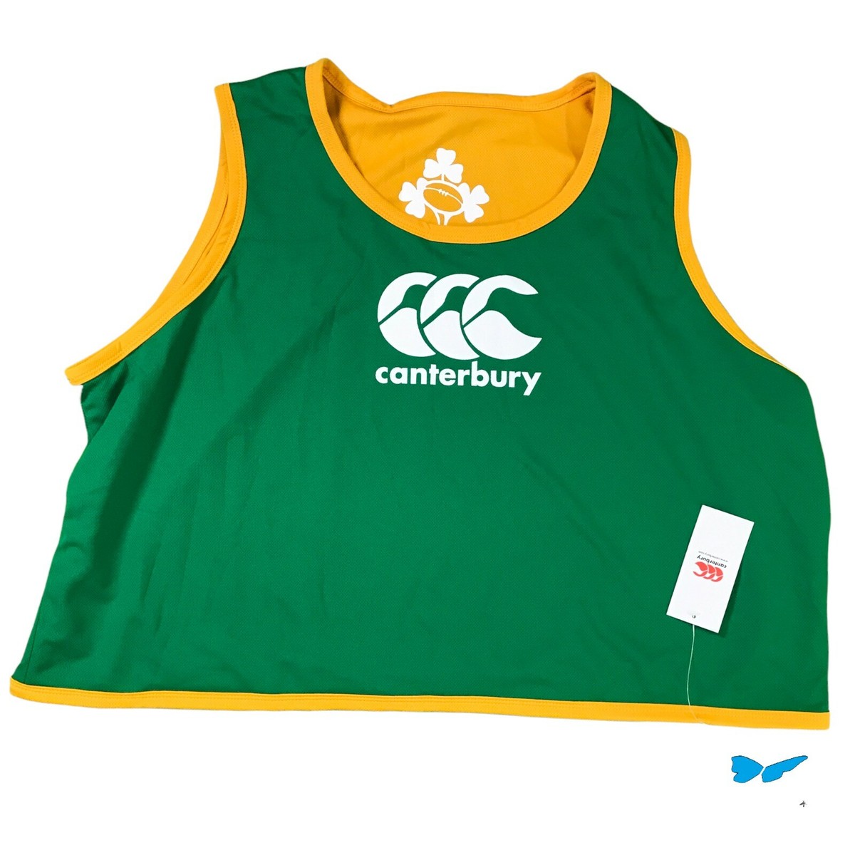 Canterbury IRFU Cropped Jersey Rugby Size L New Rare Green
