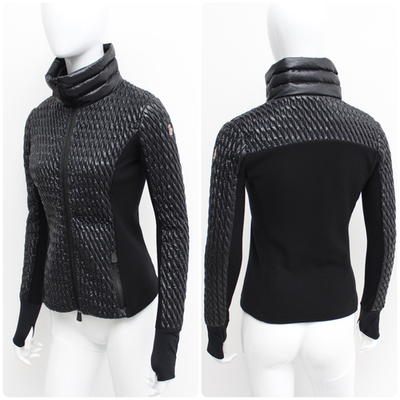 Authentic Women's MONCLER Grenoble Maglia Cardigan Black Down