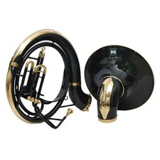 24" Bb Sousaphone Brass Wind Instrument with Mouthpeice Gig Bag for Marching.