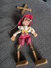 Rare Antique Pinnochio Hand Carved Wood Pupet Toy 5 String 20in. — photo 6