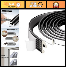 2 Pack 26ft Self-Adhesive V Shape Foam Weather Stripping Door Seal Insulation, D