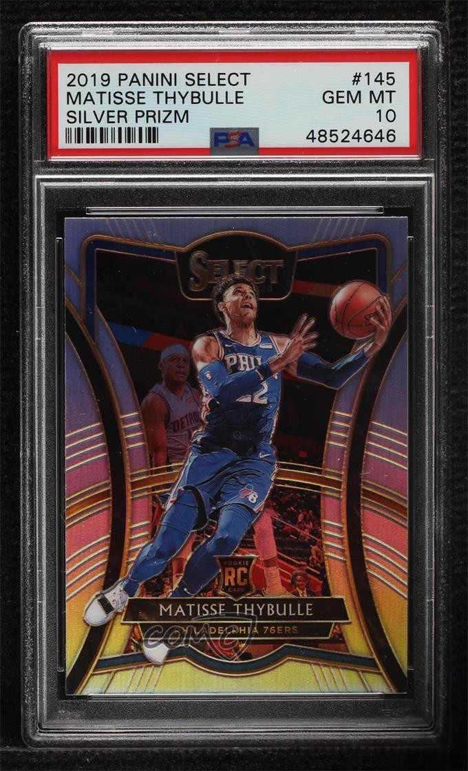 2019-20 Select Premier Level Silver Prizm Matisse Thybulle PSA 10 Rookie RC 1b8