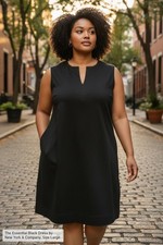 New York & Co. Classic Sleeveless Dress / Pockets Size Large