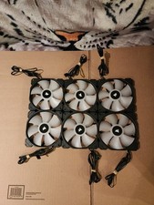 6 X Corsair SP120 RGB ELITE 120mm PWM Premium PC Case Fans- New, Never Used