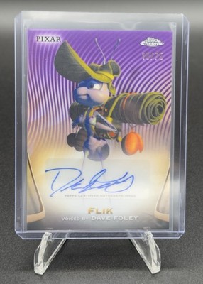 2025 TOPPS CHROME DISNEY FLIK - A BUG'S LIFE PURPLE AUTO DAVE