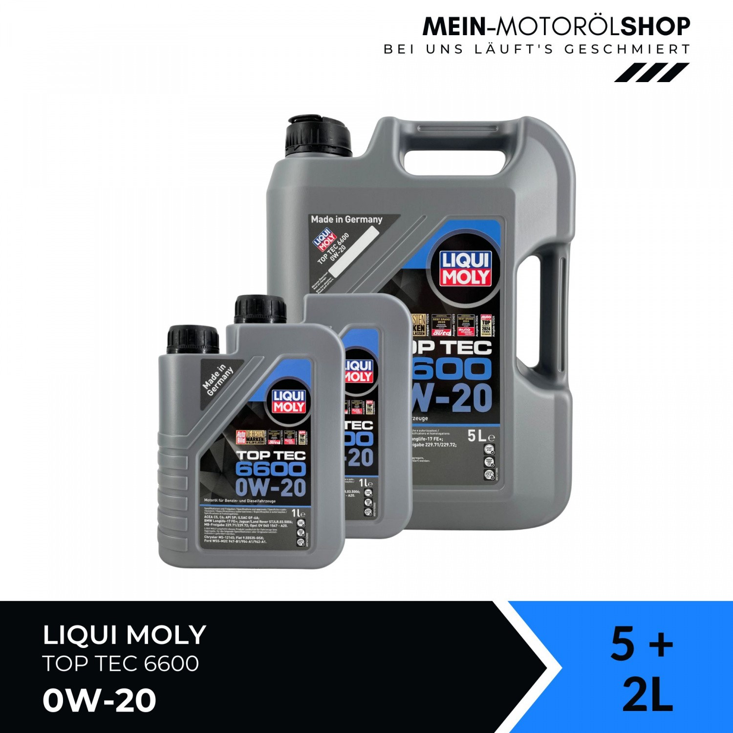Liqui Moly Top Tec 6600 0W-20 2X5 Liter - Image 7