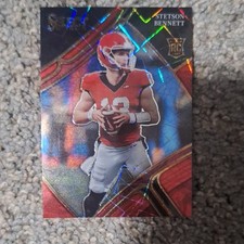 Panini 2023 Select Stetson Bennett Rookie Prizm Red Lazers #125 Georgia Bulldogs