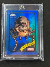 2025 Topps Chrome Marvel Cards M.O.D.O.K. Blue Refractor #117 194/299