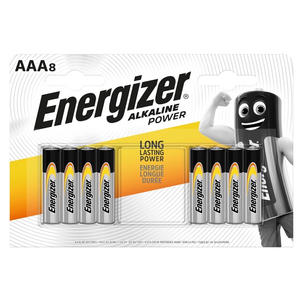 Pila Alkaline Power Energizer - Ministilo AAA - E300839200 (Conf. 8)