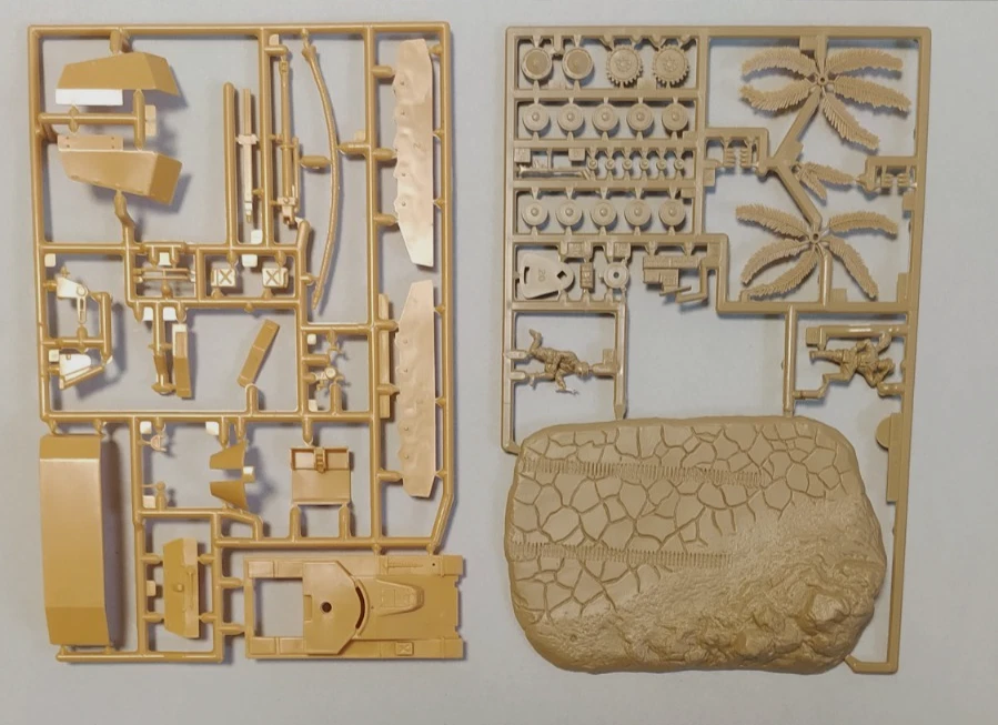 MATCHBOX USATO 1:76 KIT CARRO ARMATO SD- KFZ 124 WESPE CON DIORAMA PK-77 - Immagine 3 di 4