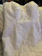 Camille La Vie Strapless Wedding Dress Size 12 Mermaid