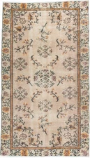 Vintage Oriental Hand-Knotted Carpet 4'8" x 8'2" Traditional Wool Area Rug