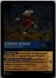 Scrooge McDuck - Richest Duck in the World 154/204 Into the Inklands Cold Foil