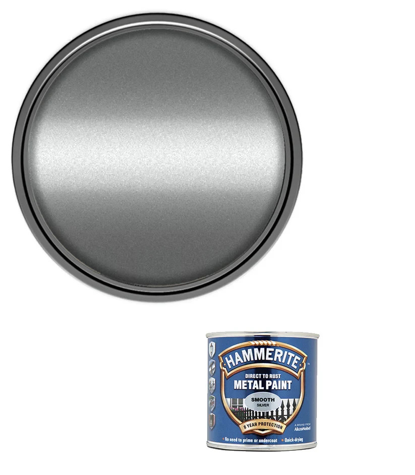 Hammerite Smooth 750ml Paint - Silver