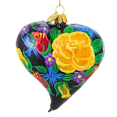 Blubom 3.50In Midnight Garden Heart, Glass, Floral Spring 2024164