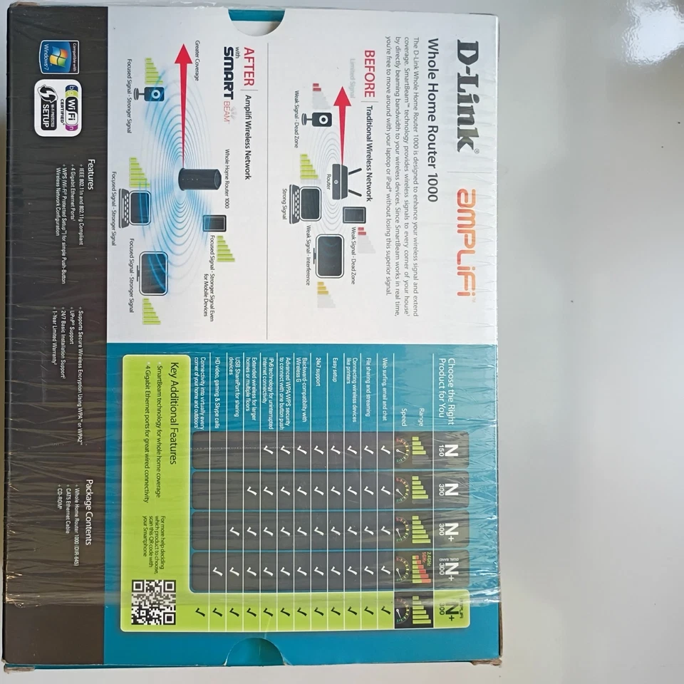 D-Link WHOLE HOME ROUTER 1000 Amplifi N+ 300 DIR-645, w/startup disk in box - Image 2 of 4