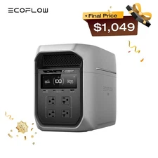 EcoFlow DELTA 3 Max Plus 3000W 2048Wh Portable Power Station Solar Generator