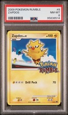 2009 Pokemon Zapdos Rumble 8/16 PSA 8