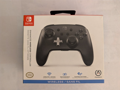 POWER A WLC001 - Mando inalámbrico mejorado para Nintendo Switch (Negro)