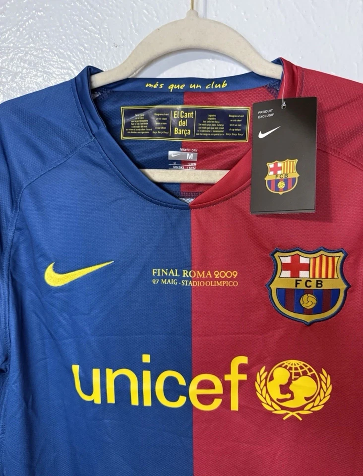 Camiseta Nike 2008-2009 FC Barcelona Messi #10 Talla Mediana Final Champions League Foto 2 de 4