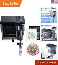 Aquarium Filter, 6W 150GPH HOB , 4-Stage -Fil...