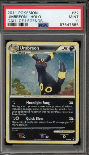 Pokemon Umbreon Call of Legends Holo Rare #22 PSA 9 Mint