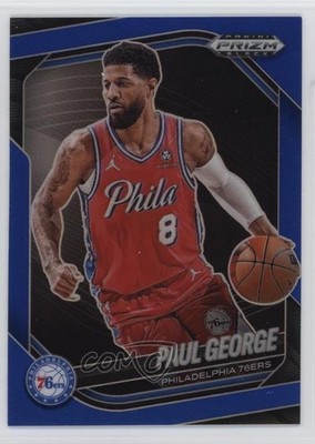 2024-25 Panini Prizm Black Blue Prizm 179/199 Paul George #110 4g8