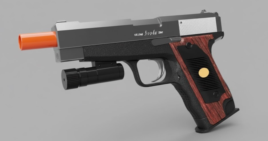 Silver Ghost - Leon Kennedy Hand Gun Resident Evil 4 2005 1:1 Prop
