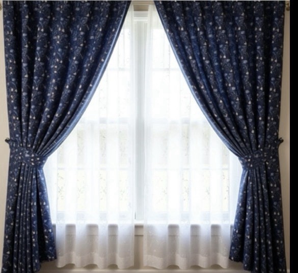 Vintage REX COUTURE Calico Dining/Bedroom Panels Drapes Curtain Set 81”x52”