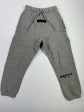 Fear of God Essentials Kids Joggers 6/7 Gray Sweatpants Drawstring