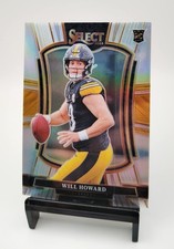 2025 Panini Select Will Howard Silver Prizm Premier Level RC #152 Steelers