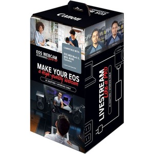 Canon EOS Webcam Accessories Starter Kit for EOS M50 Mark II, M50, M200 Cameras