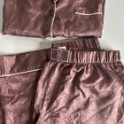 Victoria's Secret Satin Pink Paisley Pajama Set Petite S Long Sleeve Button — photo 2
