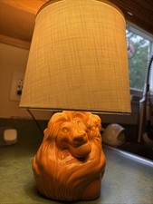 Disney 1990's Lion King Simba Ceramic Lamp - WORKING
