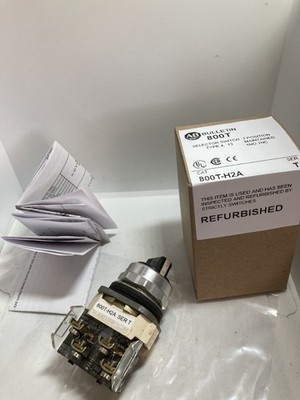 ALLEN BRADLEY 800T-H2A SELECTOR SWITCH 2 POSITION MAIN 1NO/1NC SERIES T