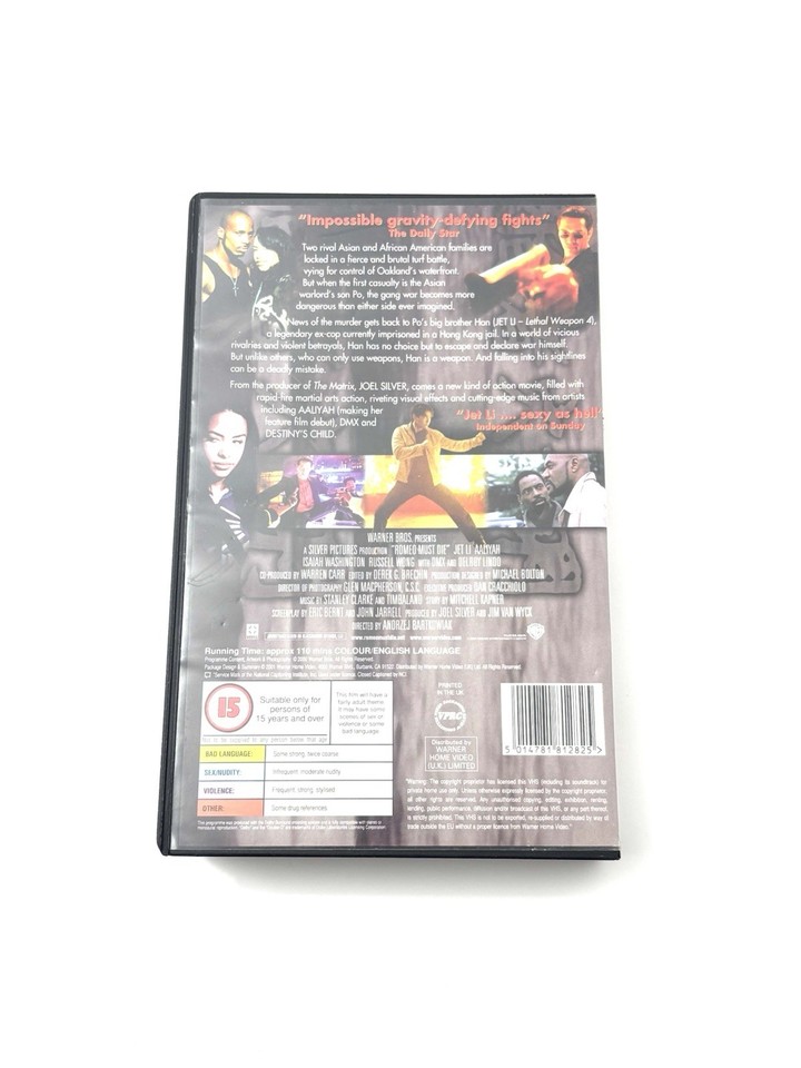 ROMEO MUST DIE BIG BOX EX RENTAL VHS VIDEO TAPE JET LI | eBay.de