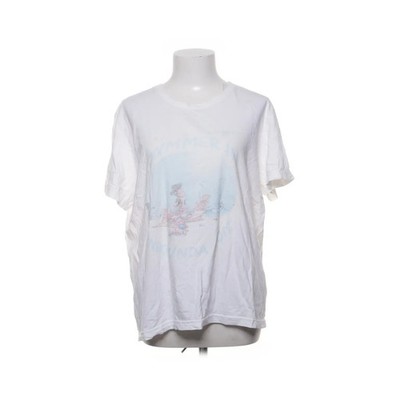 Hanes, T-shirt, Größe: L, Weiß/Mehrfarbig, Baumwolle, Print, Damen #hhJ