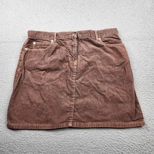 J. Crew Corduroy Pencil Mini Skirt Women Size 10 Brown Cotton