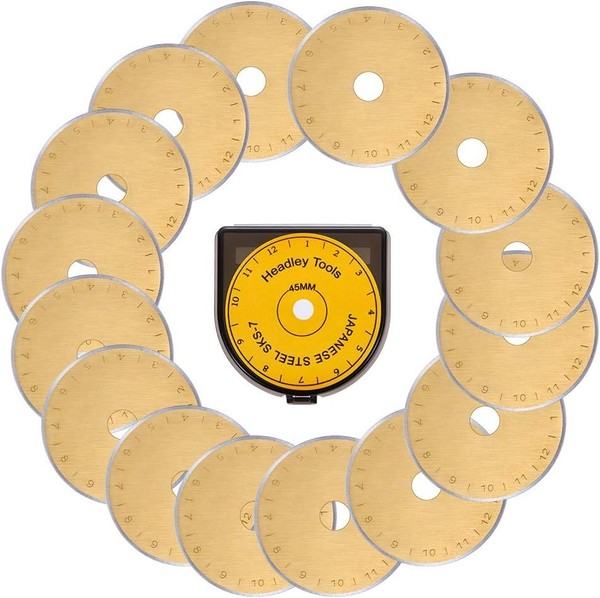 Headley Rollschneider Ersatzklingen 45Mm 15 StüCk Titan Farbe-image