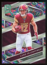 Luke McCaffrey 2024 Panini Spectra #d /5 Rookie Psychedelic Prizm Commanders
