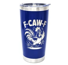 Funny F-CAW-F Chicken Coffee Mug FCAWF BLUE 20oz Tumbler Cup Gift for Him her