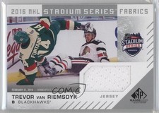 2016-17 SP Game Used Stadium Series Fabrics Chi vs Min Trevor van Riemsdyk y1g